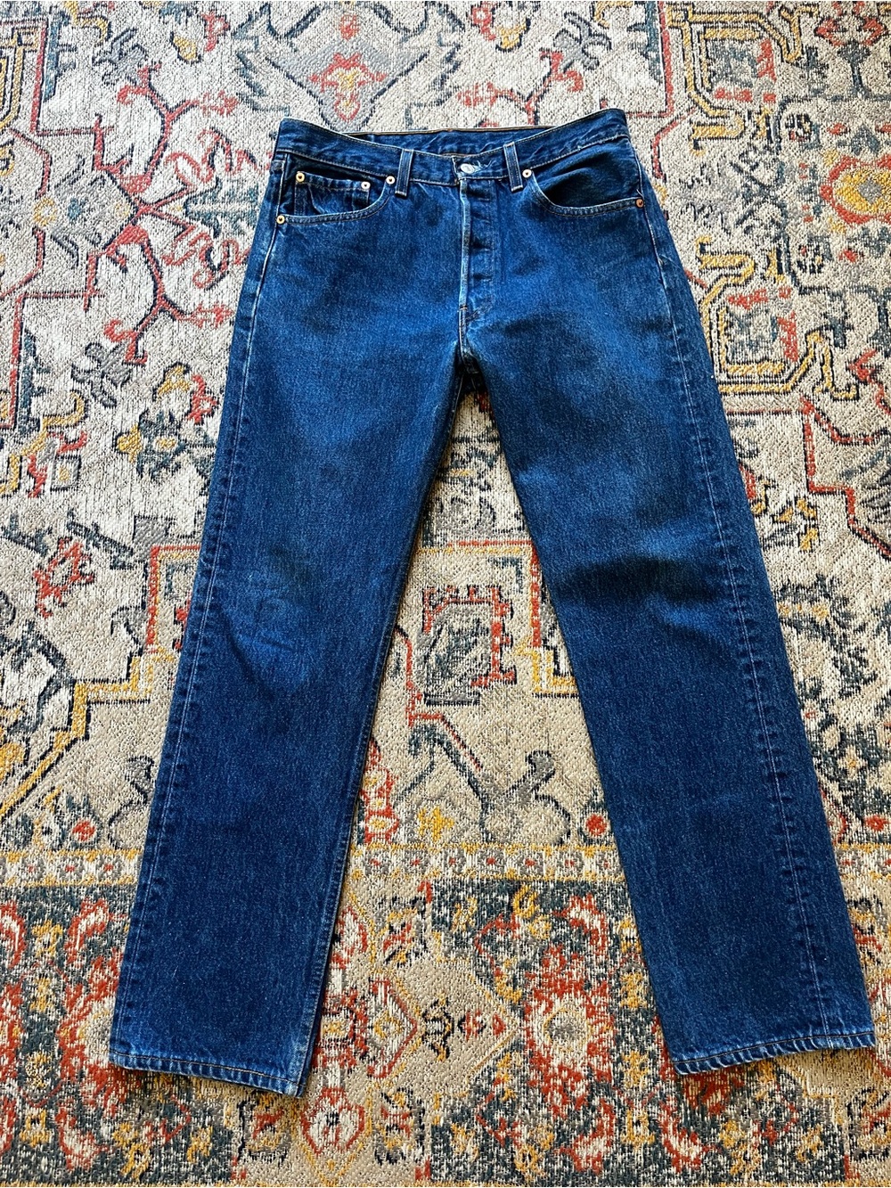 Vintage Levi's Men's Deep Blue Straight Jeans Code# 524 1999 *32x31 *See Photos